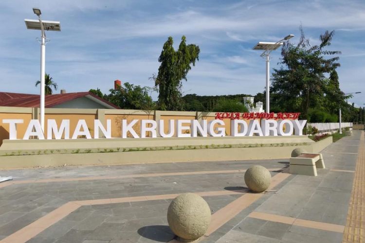 Taman Krueng Daroy sebagai hasil dari penataan kawasan kumuh Seutui, Banda Aceh.