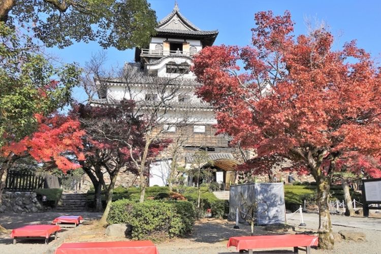 Istana Inuyama di Prefektur Aichi, Jepang.