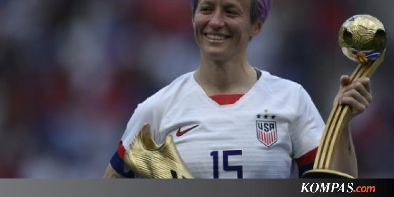 Rapinoe Bawa AS Juara Piala Dunia Puteri dan Jadi Pemain Terbaik