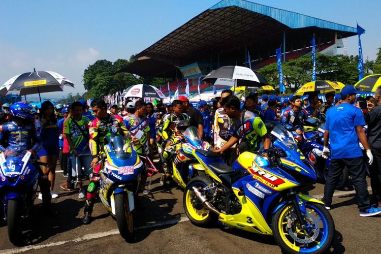 Yamaha Sunday Race 2018 seri 2 resmi dibuka di Sirkuit Internasional Sentul, Kabupaten Bogor, Jawa Barat, Minggu (6/5/2018).