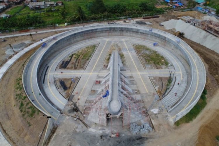 Pembangunan Monumen Kapsul Waktu di Kabupaten Merauke, Provinsi Papua.