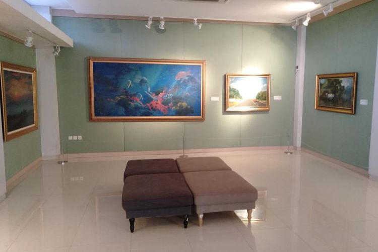 Salah satu Ruang pameran lukisan di museum Basoeki Abdullah