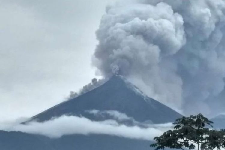 Gunung Fuego di Guatemala erupsi dan menewaskan 7 orang. (Pemerintah Guatemala via BBC)