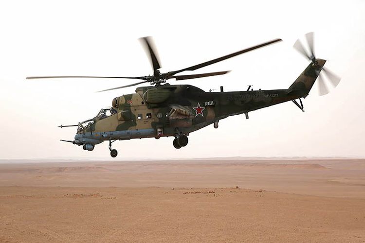 Helikopter milik Rusia berjenis Mi-24 yang dilaporkan telah jatuh di Suriah dan menewaskan dua orang kru helikopter.