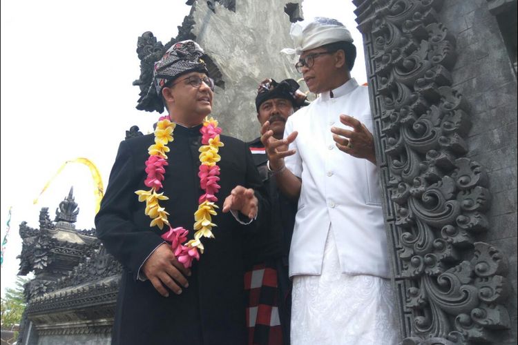 Gubernur Provinsi DKI Jakarta Anies Baswedan hari ini meresmikan pemugaran Pura Dalem Purnajati Tanjung Puri di Cilincing, Jakarta Utara.