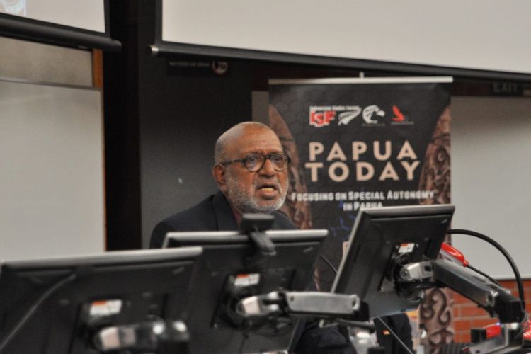 Forum Papua Today atau Papua Hari Ini diadakan di Victoria University of Wellington (VUW) di Selandia Baru, Senin (31/8/2018). Diskusi ini dihadiri penduduk asli Selandia Baru termasuk mereka yang memiliki latar belakang Pasifik dan Maori dan orang Indonesia.
