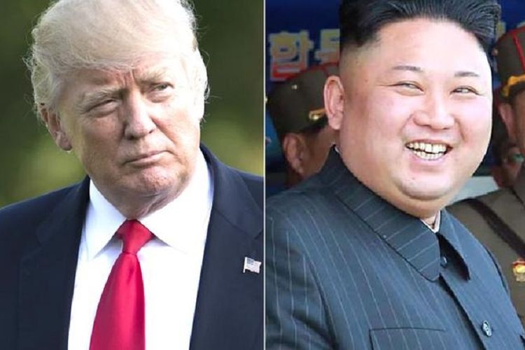 Presiden Amerika Serikat Donald Trump dan Pemimpin Tertinggi Korea Utara Kim Jong Un
