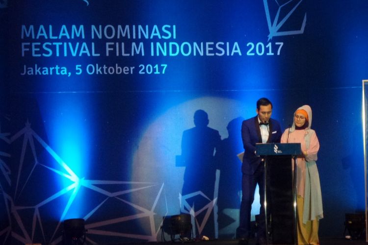 Pengumuman daftar nominasi Festival Film Indonesia (FFI) 2017 di Raffles Hotel, Jakarta Selatan, Kamis (5/10/2017) malam.