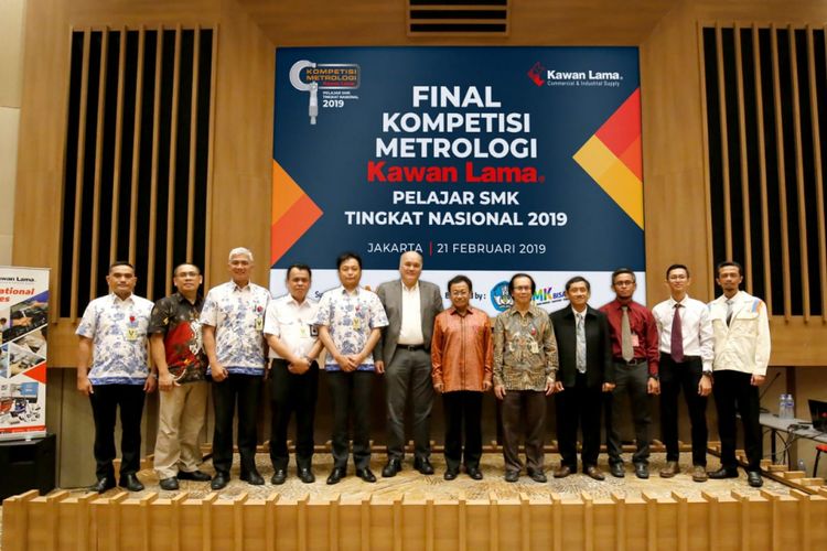 Final Kompetisi Metrologi Kawan Lama SMK Tingkat Nasional 2019 yang diadakan di kantor pusat Kawan Lama, Jakarta (21/2/2019) telah memunculkan 3 juara yang didominasi SMK luar Jakarta.