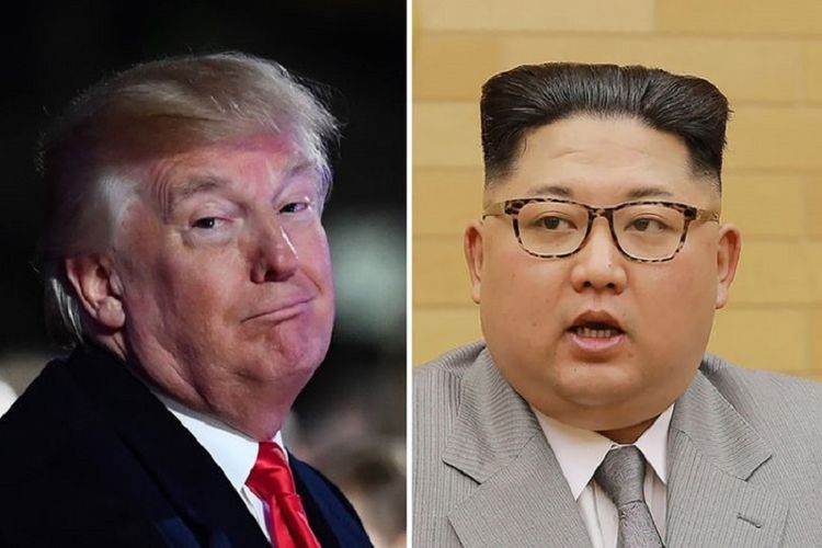 Presiden Amerika Serikat Donald Trump dan Pemimpin Tertinggi Korea Utara Kim Jong Un