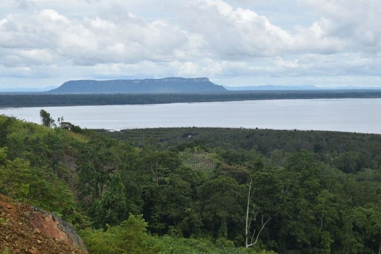 Pemandangan salah satu sudut Danau Sentarum di Bukit Kedungkang yang akan dinikmati peserta Bersepeda di Jantung Borneo yang akan diselenggarakan pada 28 Oktober 2017. 