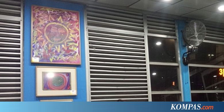 Ekspresi ODGJ Dituangkan Dalam Lukisan yang Dipajang di Halte Harmoni