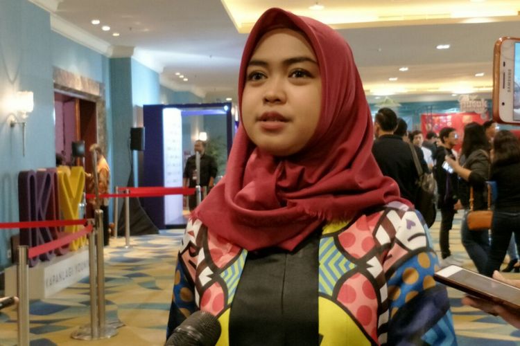 Ria Ricis ditemui sesudah mengisi sebuah acara di Senayan City, Jakarta Pusat, Rabu (25/4/2018).