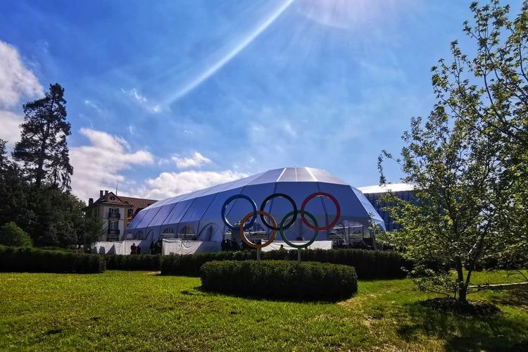 Olympic House di Lausanne, Swiss, menjadi kantor baru bagi Komite Olimpiade Internasional.