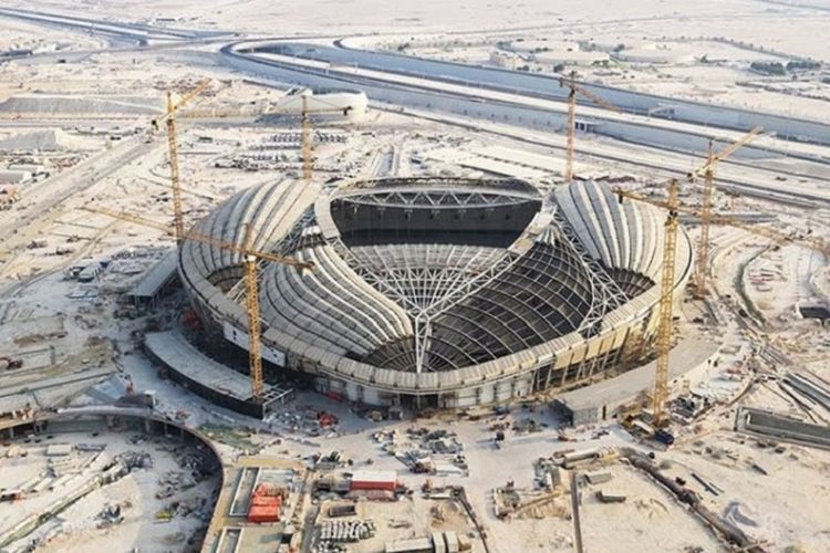 Progres pembangunan Al-Wakrah Stadium
