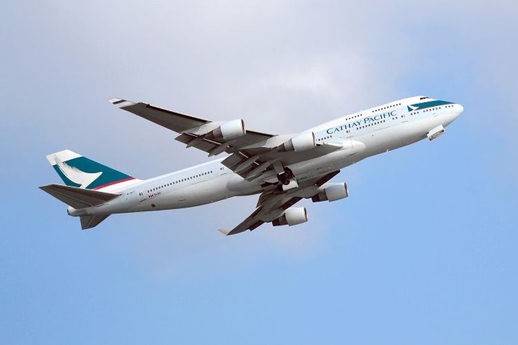 Sebuah pesawat milik maskapai Cathay Pacific.