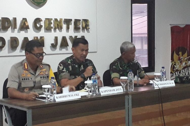 Konferensi pers kasus penembakan Letkol CPM Dono Kuspriyanto di Media Center Kodam Jaya, Rabu (26/12/2018).