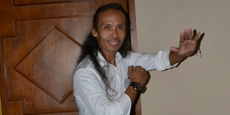 Yayan Ruhian diabadikan di JIExpo Kemayoran, Jakarta Pusat, Selasa (21/3/2017).