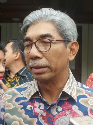 Wakil Menteri Luar Negeri Abdurrahman Mohammad Fachir saat ditemui di kantor Kemenko Polhukam, Jakarta Pusat, Jumat (17/2/2017).