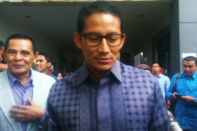 Wakil gubernur terpilih DKI Jakarta Sandiaga Uno di Yayasan Putra Fatahillah Jalan Kramat Sentiong Gundul, Jakarta Pusat, Kamis (3/8/2017).