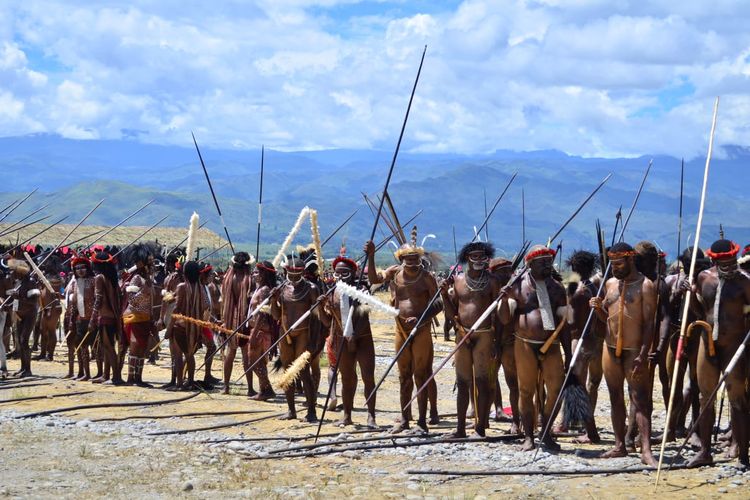 Festival Budaya Lembah Baliem di Papua. 
