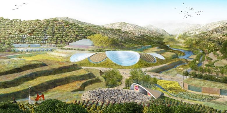 Eden Project oleh Grimshaw Architects