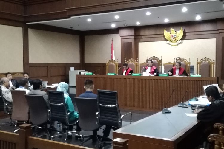 Sidang lanjutan pemeriksaan saksi untuk terdakwa anggota Komisi VI DPR Bowo Sidik Pangarso di Pengadilan Tindak Pidana Korupsi, Jakarta, Rabu (4/9/2019).