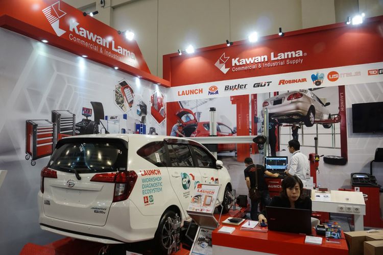 Salah satu peserta pameran produk bengkel yang hadir di GIIAS 2018                  