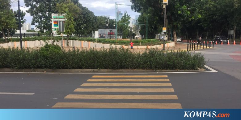 Pengelola GBK Akan Perbaiki Zebra Cross yang Terhalang Tanaman