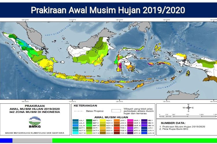 Prakiraan Awal Musim Hujan 2019/2020