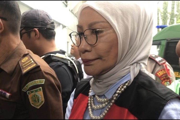 Terdakwa kasus hoaks Ratna Sarumpaet di Pengadilan Negeri Jakarta Selatan untuk menjalani sidang ketujuh, Kamis (4/4/2019). 