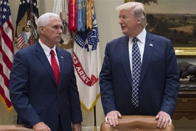 Presiden Amerika Serikat Donald Trump dan Wakil Presiden Mike Pence