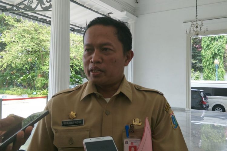 Kepala Dinas Lingkungan Hidup DKI Jakarta Isnawa Adji di Balai Kota DKI Jakarta, Jalan Medan Merdeka Selatan, Senin (22/10/2018).
