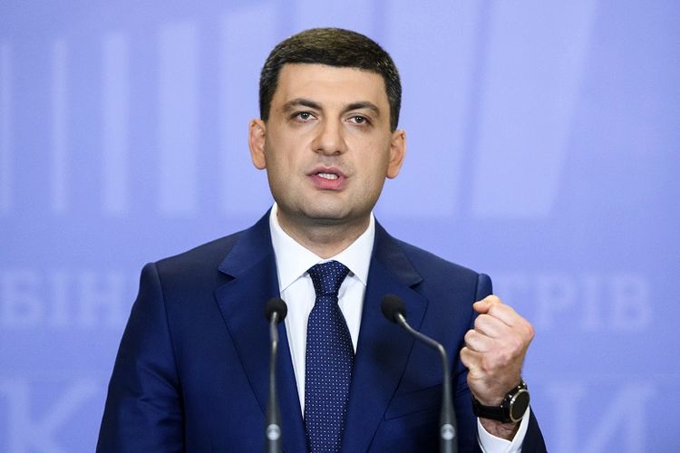 Perdana Menteri Ukraina Volodymyr Groysman mengumumkan pengunduran dirinya, Senin (20/5/2019).