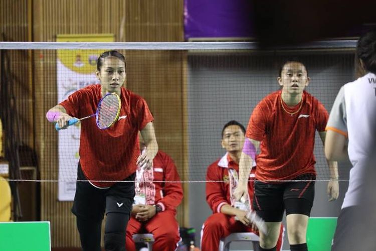 Atlet badminton yang berlaga di ASEAN School Games 2018.