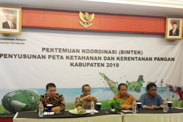 Rapat Koordinasi (Rakor) Dewan Ketahanan Pangan (DKP) provinsi Jambi, di Kantor Bappeda, Senin (29/4/2019).