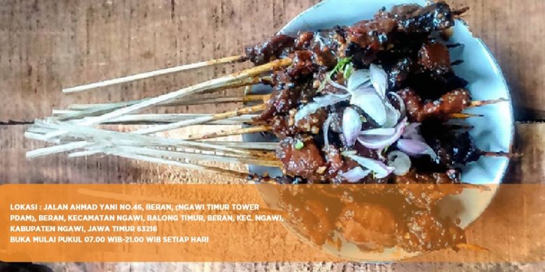 Sate Gule Pak Lancur