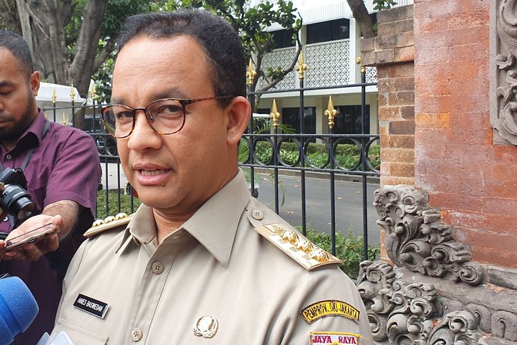 Gubernur DKI Jakarta Anies Baswedan bertemu dengan Presiden Joko Widodo di Istana Kepresidenan, Jakarta, Selasa (13/8/2019) siang.