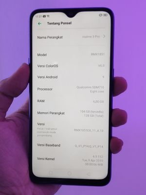 Tampak pada gambar, Realme 3 Pro menjalankan sistem operasi Android Pie dengan balutan Color OS 6.0.