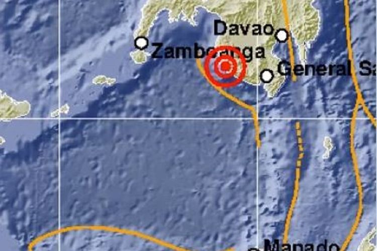 Gempa bumi bermagnitudo 5,5 mengguncang Kepulauan Sangihe, Sulawesi Utara, Kamis (6/6/2019) sekitar pukul 03.41 WIB.