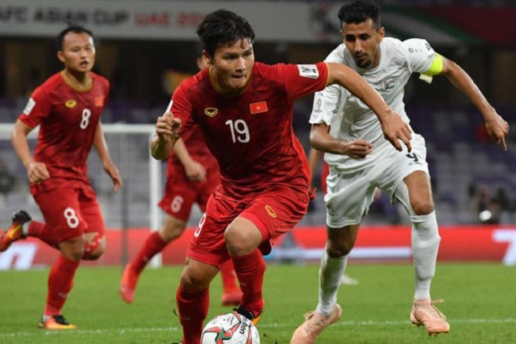 Timnas Vietnam menjaga asa lolos ke babak 16 besar Piala Asia 2019 seusai menang atas Yaman, Rabu (16/1/2019). 