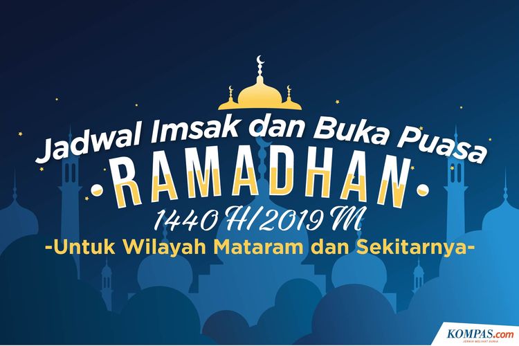 Jadwal Imsak dan Maghrib Ramadhan 2019 Wilayah Mataram dan Sekitarnya