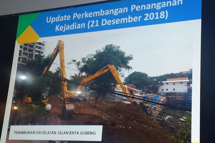 Perkembangan penanganan proyek Gubeng Mixed Use oleh PT Nusa Konstruksi Enjiniring (NKE) Tbk di Jalan Raya Gubeng, Surabaya.