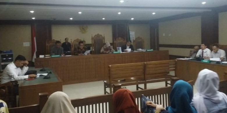 Rapat lanjutan terkait PKPU PT Spekta Properti Indonesia yang digelar di Pengadilan Niaga Jakarta, Kamis (1/11/2018).