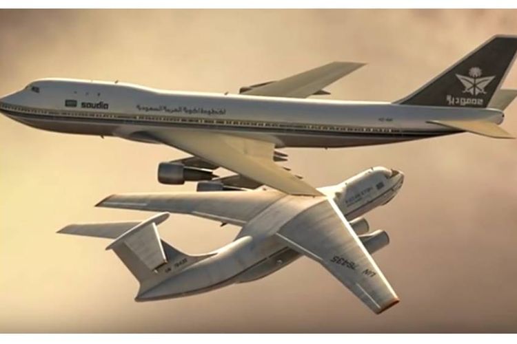 Ilustrasi tabrakan Saudi Arabian Airlines dan Kazakhstan Airlines
