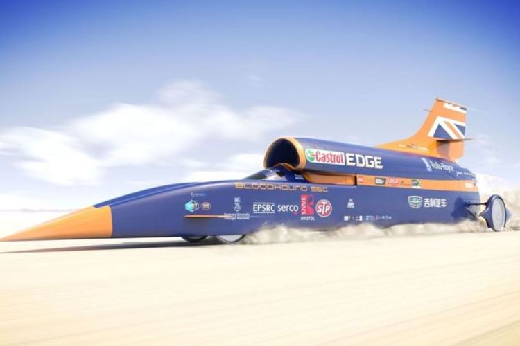 Inilah mobil supersonik Bloodhound. Mobil ini digadang-gadang bisa menembus kecepatan hingga 1.609 kilometer per jam