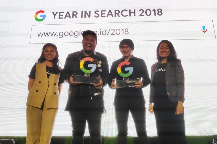 (ki-ka) Feliciana Wirnathan, Communications Manajer Google Indonesia, Penyanyi Virgoun dan Anji, serta Mira Sumanti, Search Marketing Manager Google Indonesia