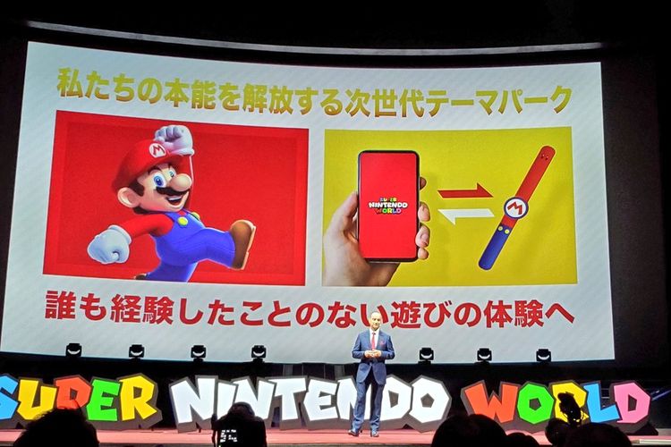 Gelang Super Nintendo World dapat disambungkan dengan ponsel pintarmu.