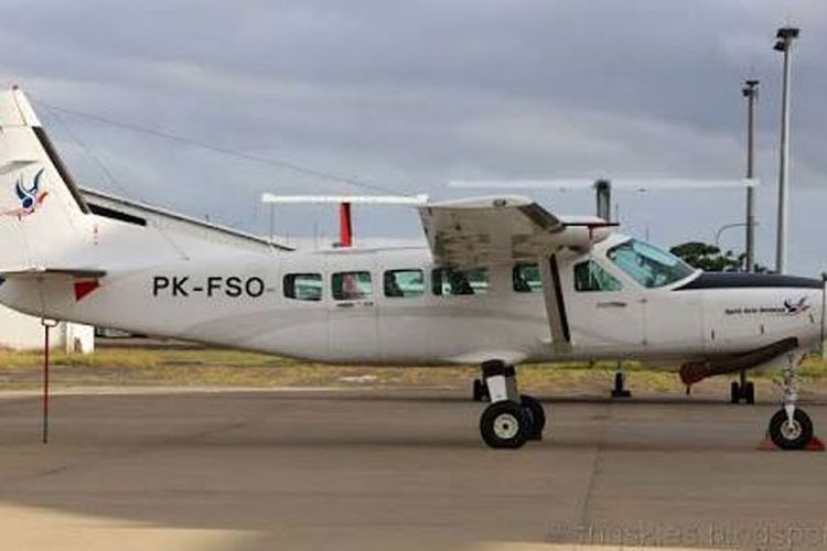 Ilustrasi pesawat jenis Cessna. 
