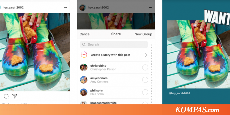 Foto di Linimasa Instagram Bisa Dikirim Langsung ke Stories